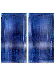 2 pièces Rideau de perles carré, décoration de fête, fournitures de fond pour anniversaire et mariage