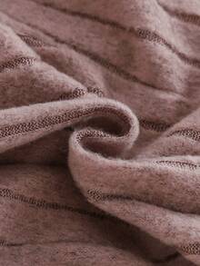 Set de 2 piezas de top de manga larga con lazo y pantalones acampanados con parches en color albaricoque y rosa para niña, para otoño/invierno