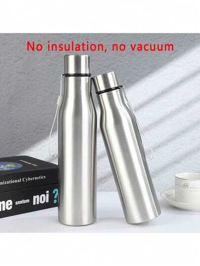 1 Pc Water Bottle 750ml/25.36oz,1000ml/33.8oz Stainless Steel Water Bottle For Fitness Enthusiasts - Stay Hydrated In Style(Non- Bottle)