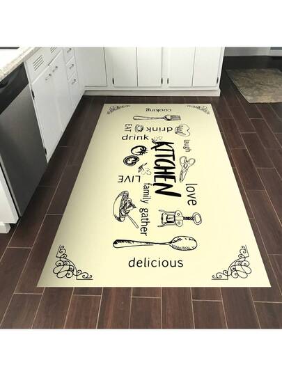 Pearl Digital Non Slip Printed Turkish Vloerkleed AL4035 Zachte Touch, Washable Tapijt Felt Backing Moderne ative Vloer Mat, Living Room, Bedroom, Bathroom, Hallway Or Entryway Available In Many Sizes Quick Drying, Highly Absorbent, Soft, Com Tafel Both Indoor Outdoor view 4