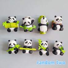 5 Stück/3 Stück/2 Stück/1 Stück Cartoon 3D realistischer Panda Kühlschrankmagnet, kreative Heimdekoration, Figuren, Tierverzierungen, Sammlerstücke, Basteleien, Reiseandenken, süße Magnetaufkleber, ovaler Kunststoff mit Magneten, geeignet für Kühlschrank, Auto oder Heimdekoration lebensechte Panda Kühlschrankmagnete, kreative Heimdekoration, Reiseandenken, süße Magnetaufkleber, Panda Dekoration, Verzierungen, Heimdekoration, Geschenke für Familie und Freunde, Partyzubehör, kleine Geschenke