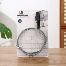 فرشاة تنظيف أنبوب الصرف بطول 100 سم، فرشاة تنظيف بالحمام والمغاسل، أداة تنظيف البالوعة، منظف مرن، أداة إزالة انسداد الثقوب