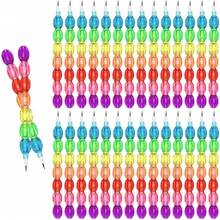 Slzhds 40 Pcs Lápices Apilables, Lápices de Plástico Apilables con Forma de Oso, Perfecto para Regalos Divertidos, Juguete Educativo, Escritura y Dibujo, Regalos Cumpleaños Colegio - Calabaza - Ver 9