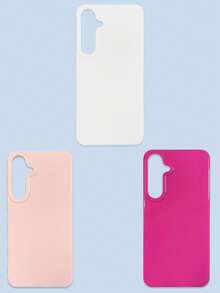 3 件装极简纯色多巴胺手机壳，果冻色系，白色/粉色/玫瑰红，兼容 和 Galaxy 系列手机，包括 17 Pro Max、Galaxy S26/S26 Plus/S26 Ultra。 - 彩色 - 查看 60