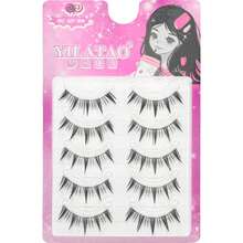 5 pares de pestañas postizas de camelias - Efecto de volumen K-Pop, agrandamiento de ojos y natural esponjoso