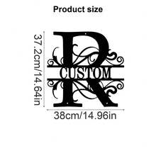 1 Fine Metal Art Logo - Personalized Last Name Logo, Name Design, Home Decoration With Custom Initials Thumbnail, Classic Style, Wall-Mounted Wall Art Decoration For Theme Parties, Perfect Heartfelt Gifts For Friends And Family, Customizable Wedding Gifts., Valentine Day, Valentine Day Decor Ornamental Exquisite, High-Quality Custom, Personalized, Unique Ideal Gifts For Her Pets ,Forever Love - Multicolor - View 25