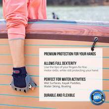 Guantes de Vela MRX BOXING & FITNESS con 3/4 Dedos y Agarre para Hombres y Mujeres, Ideales para Kayak, Entrenamientos, Guante de Vela - Dedo cortado Azul, Gris - Ver 12