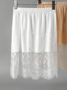 女式韩式分层蕾丝裙，包臀迷你裙高腰裙 - 可调节包臀下摆，可拉伸衬裙，适合日常穿着和百搭服装