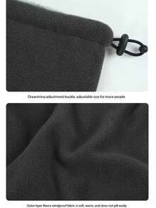 Outdoor Cycling And Skiing Scarf For Autumn And Winter, With Adjustable Length, Thermal Lined, Thick And Warm, Neck Warmer, Anti-Wind, Anti-Dust Mask.