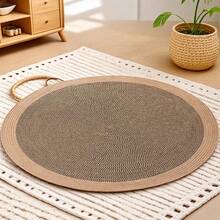 وسادة خدش القطط المستديرة، مناسبة للقطط الصغيرة والبالغة للعب والخدش، مثالية للاستخدام المنزلي