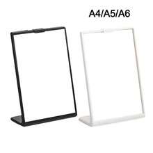 Transparent Acrylic Panel Menu Display Stand A4 A5 A6 Table Card Sign Collection Photo Protection Holder Album Postcard Souvenir Display Stand Table Brand High-End Plastic Wine Catalog Menu A5 A6 Type Name Idol Photocard Holder Card Desktop Photo Display Frame - Multicolor - View 1