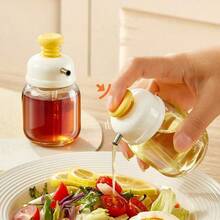 1pc Cute Pressing Oil Bottle, Multi-Function Pressing Soy Sauce/Seasoning Bottle For Kitchen Use