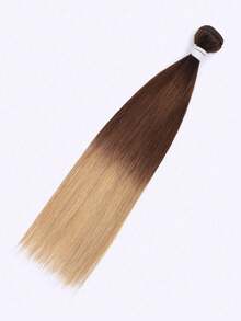 QVR QUEEN VIRGIN REMY 100% Cabello humano, extensiones de cabello humano Remy de textura Yaki recta, longitud de 12-18 pulgadas para coser, 95g por pieza - S4/30/27 - Ver 3