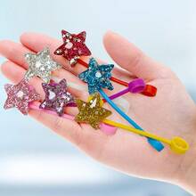 6Pcs Resin Shiny Bling Straw Topper Cover For, 10mm Straw Covers Cap For Cup 30&40oz With Tumblers (Butterfly) - Star - 查看 4