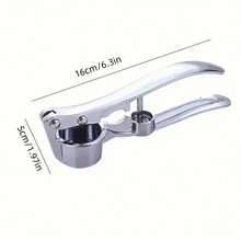 1 Piece Stainless Steel Garlic Press And Chopper - Multifunctional Kitchen Tool, Easy To Clean, Garlic Crusher, Chopper, Ginger Juicer, Masher - Ideal For Cooking And Dining, Garlic Chopper - 1 - Xem 9