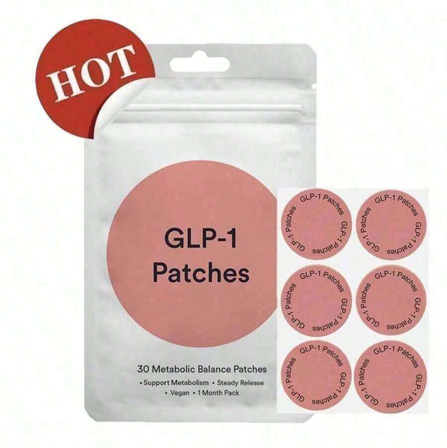 30 Support Patches GLp-1: Metabolic Enhancers Of Plant Origin Weight Control, Appetite And. Weight Control Patches Easy To Use, Elegant Packaging, Natural Ingredients.