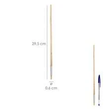 WOLFPACK PROFESSIONAL LINE - Brosse ronde Brico à poils blancs n° 5 - Blanc - Voir 3