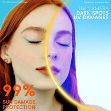 Centella Sunscreen SPF 50, 50ML Sunscreen Face Serum, Daily UV Defense Sunblock Summer For Face, Travel Essentials For - Màu xanh nhạt - Xem 7