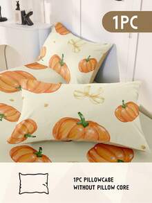 1 pieza/2 piezas Funda de almohada suave, Fundas de almohada de varios tamaños, Amigable con la piel, Transpirable, Cierre de sobre, Resistente a arrugas, decoloración y manchas, Adecuado para dormitorio, Esquema de color cálido, Amarillo, Sofá, Sala de estar, Decoración del hogar, Inserto de almohada no incluido, Decoración de otoño, Decoración de habitación, Vuelta al colegio, Útiles escolares