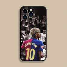 Custodia per telefono L-Laminata Sport-19 Y-Yamals compatibile con 17, 16, 15, 14, 13, 12, Pro, Max, Plus, E, SE4, Air, Mini, in morbida cover nera. Custodia compatibile con il caso 17, il caso 17 Pro, il caso 17 Pro Max