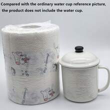 400pcs/200pcs/100pcs/50pcs/30pcs (1 Roll) Disposable Kitchen Paper Towels - Washable, Wet & Dry Use, Oil-Free Household Cleaning Cloth (Multiple Styles), Slouchy Kitchen Paper Towels - Multicolor - View 4