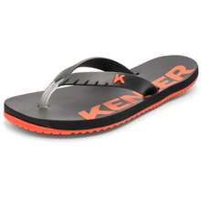 Kenner Flip Flop Sandal Red Original Men's Women's - 黑色和橙色 - 查看 2
