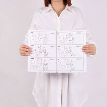 1PC Cách vẽ mọi thứ: 300 bức vẽ về những thứ dễ thương, động vật, thức ăn, quà tặng và những thứ tuyệt vời khác Sách dành cho trẻ em, Quay lại trường học, Đồ dùng học tập - A - Xem 3