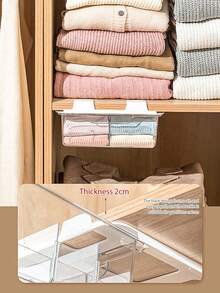 Organizador de ropa interior y calcetines - Transparente - Ver 6
