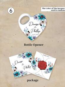 1PCCustomized Heart-Shaped Bottle Opener With Packaging. Personalized Wedding Return Gift Magnetic Bottle Opener, An Excellent Gift For Brides, Heart-Shaped Wedding Souvenirs And Thank-You Card Magnetic Bottle Opener, Customized Return Gifts, Father Gifts.
