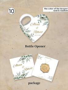 1PCCustomized Heart-Shaped Bottle Opener With Packaging. Personalized Wedding Return Gift Magnetic Bottle Opener, An Excellent Gift For Brides, Heart-Shaped Wedding Souvenirs And Thank-You Card Magnetic Bottle Opener, Customized Return Gifts, Father Gifts.