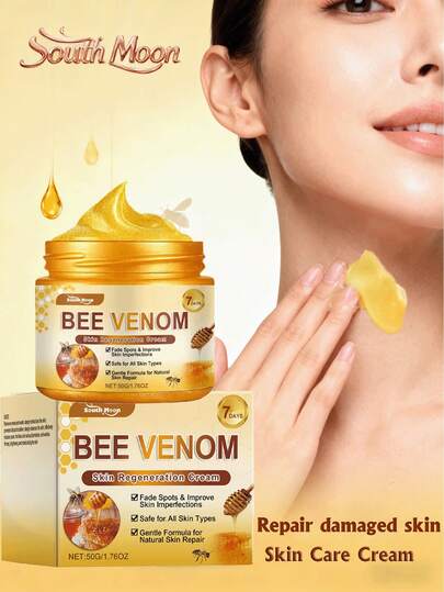 south moon Bee Venoms Multi-Effect Skin Care Cream Relief Repairing Damaged Skin Improve Dullness Moisturizing Hydrating Gentle Skin Care Cream