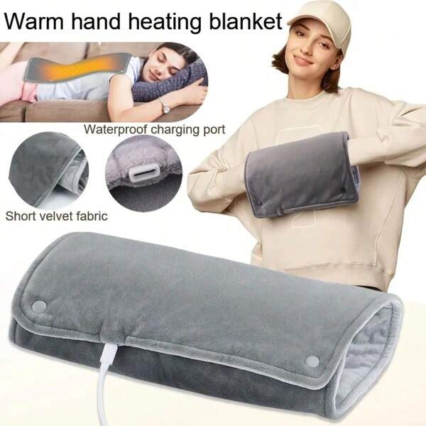 RAF Two-In-One Hand Warmers, USB-Powered Constant-Temperature Electric Heating Blanket. Suitable For Electric Heating Blankets In Winter Offices And Home Rooms. They Can Warm Both Hands And Legs And Can Also Be Used As A Shawl. Halloween, Thanksgiving Day, Christmas - Giving Warm Gifts To Family And Friends