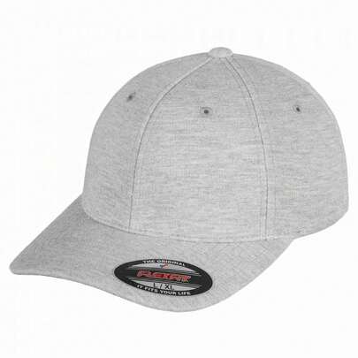 Yupoong Mens Flexfit Double Jersey Cap (Pack Of 2) (Heather) - 63% Polyester/34% Cotton/3% Spandex - (RW6760)