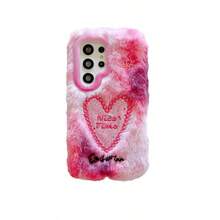 Carcasă de telefon Wnter pentru 1Samsung Galaxy S23 S24 Ultra FE A54 A55 5G A35 A05S Carcasă de pluș Ins Love Anti-cădere Carcasă spate de protecție caldă