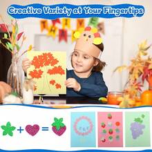 1/2/3/4/5/8件套工艺纸压花打孔器套装 - 多种形状：雪花、枫叶、圆形、星星、心形、蝴蝶、玫瑰、郁金香、五瓣花等，适合学生、教师和手工爱好者DIY剪贴簿和卡片制作工具，非常适合学校项目、计划本、复活节礼篮、圣诞节工艺品、彩色纸张和相册装饰。