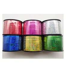 Panglică holografică 1 buc - 100 m, șnur pentru baloane, panglică pentru legat baloane, accesorii pentru decorarea baloanelor, panglică pentru baloane, panglică colorată, legături pentru împachetat cadouri, decor de Crăciun și sărbători