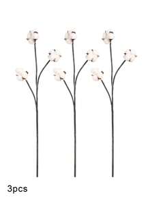 3/6pcs Artificial Stems, Flower Bolls, 23.6 Inch Branch, Floral Plant Stick For Farmhouse Decor, Vase Fillers, Flowers, Rustic Sprigs For Vase Fillers, Floral Arrangements And Farmhouse Fall Decorations And DIY Crafts Christmas Decorations