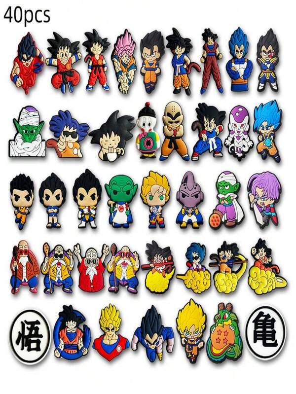 bandai 10/30/40pcs/Set Bandai Series Fashion Shoe Charms Cool DIY Shoe Accessories Fit Clogs PVC Decorations Buckle Adult Gifts