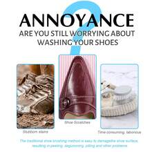White Shoe Cleaner Quickly Remove Stains Yellow Edges Suitable For White Shoes Boots Canvas Leather Shoe Sneakers Portable No-Rinse White Shoe Whitening Cleaner - 白色 - 查看 5