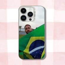 Custodia per telefono compatibile con Neymar, in bianco opaco, antiurto, compatibile con modelli 16, 15, 14, 13, 12, 11, Pro, XS, Max, Plus, Mini, SE e modelli Galaxy S17, S17 Pro, S17 Pro Max