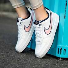 Nike Court Borough Low 2 SE1 (GS) Casual Sneakers, Low-Top Skateboard Shoes, White, For Men & Big Kids