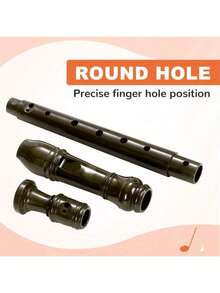 1pc (Standard 30cm, Premium 32cm) PVC 8-Hole Vertical Flute, High Pitch Straight Flute, (Premium 3-Section Detachable 6-Hole 8-Hole Beginner Vertical Flute, German Style, 6-Hole 8-Hole Flute Instrument For Learners, 8-Hole Flute Instrument For Teaching & Practice) - Multicolor - View 9