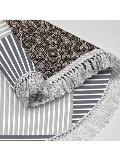 Pearl Digital Non Slip Printed Turkish Vloerkleed AL4023 Zachte Touch, Washable Tapijt Felt Backing Moderne ative Vloer Mat, Living Room, Bedroom, Bathroom, Hallway Or Entryway Available In Many Sizes Quick Drying, Highly Absorbent, Soft, Com Tafel Both Indoor Outdoor view 6