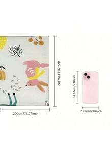 AIBOYING 1 件白色新生儿婴儿床保险杠，四季棉质婴儿床护栏，防摔保护婴儿床围栏 120/140/200 X 30 厘米 - 彩色 - 查看 3