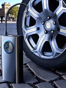 N011048 Compresor Portatil Bomba De Aire Eléctrica Llantas Aire Auto ,Bomba de inflado para automóvil, arranque de emergencia, máquina todo en, conveniente bomba de inflado, equipo de emergencia para automóvil - Negro - Ver 1