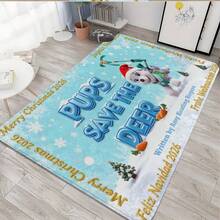 1/3/4 piezas de alfombras con temática de Paw Patrol para Navidad, agrega magia alegre a tu habitación; adecuado para sala de estar, dormitorio, etc.