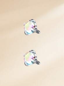 Funky Stainless Steel Heart Cubic Zirconia Nose Rings Horseshoe Nose Rings, Silver Gold Internally Threaded Nose Rings Nose Hoop Rings Horse Shoe Daith Tragus Earring Lip Septum Rings Helix Piercing Jewelry For Women Men For Daily Decoration