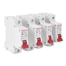 1 pezzo Interruttore automatico monofase 10A/16A/20A/32A/50A/63A, adatto per protezione dell'illuminazione, accessori per installazione elettrica, interruttore automatico per piccoli circuiti, interruttore automatico per uso domestico, scatola interruttori, interruttore intelligente, elettrica, cablaggio domestico, design compatto, struttura durevole, ingegneria di precisione, protettore di circuito, manutenzione professionale, installazione domestica