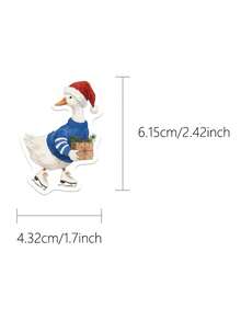 Christmas 50Pcs Creative And Quirky Christmas Aesthetic Stickers Funny Santa Claus Christmas Tree And Other Christmas Atmosphere Decoration Stickers Christmas Gifts Are Perfect As Notebooks, Phone Cases, Notebooks, Tablets, Skateboards, Guitars, Parties, Suitcases, Suitcases, Packaging Boxes, Helmets, Envelopes, And Also As Graduation Season, Back-To-School Season Gifts, Christmas Gifts, Birthday Gifts, Etc - Multicolor - View 2