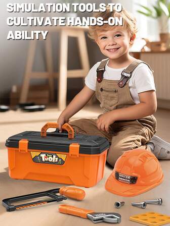 1 Juego de caja de herramientas de juego de reparación para niños 3 para niños (31/35/38 piezas) Juguetes de ensamblaje e inteligencia DIY Taladro eléctrico de simulación Destornillador Regalo de Navidad y Año Nuevo